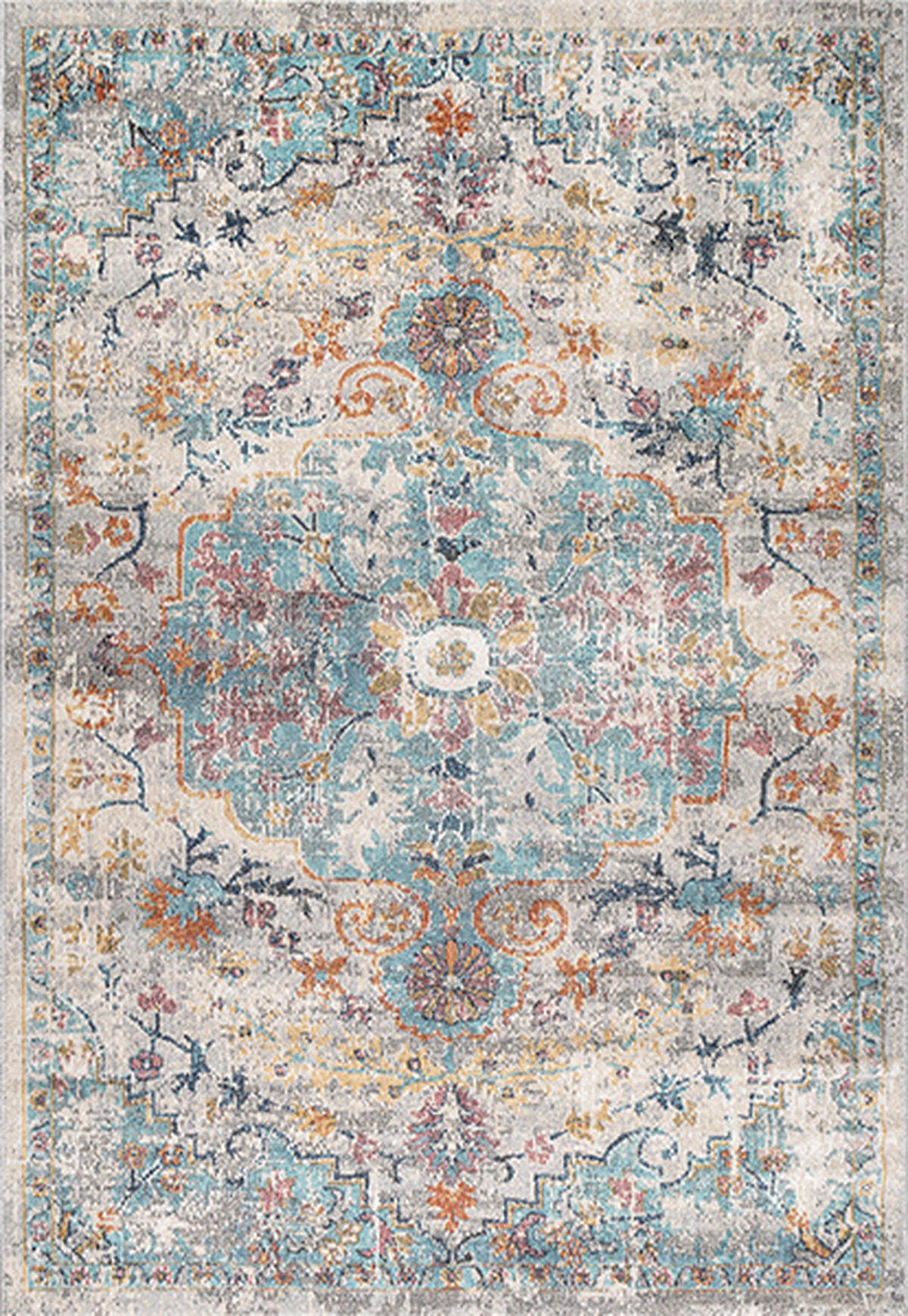 TEPPICH Outdoor Orientalisch LIMMAT Polypropylen Mehrfarbig 160 x 230 cm - Multicolor, Textil (160/230cm) - KADIMA DESIGN