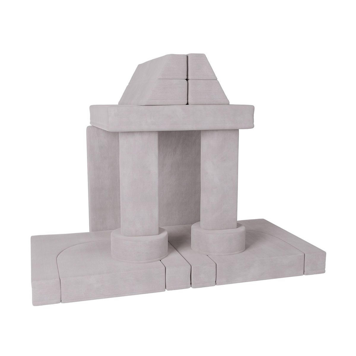 KINDERSOFA Kayo cord beige - Beige, Textil (150/50/75cm) - Juskys