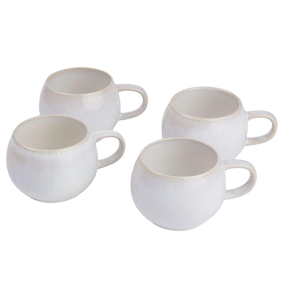 TASSE (4er Set) Cottage - Weiß, Keramik (0.35L) - Butlers