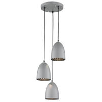 HÄNGELEUCHTE Jonny Metall Grau - Grau, Metall (24/24/150cm)