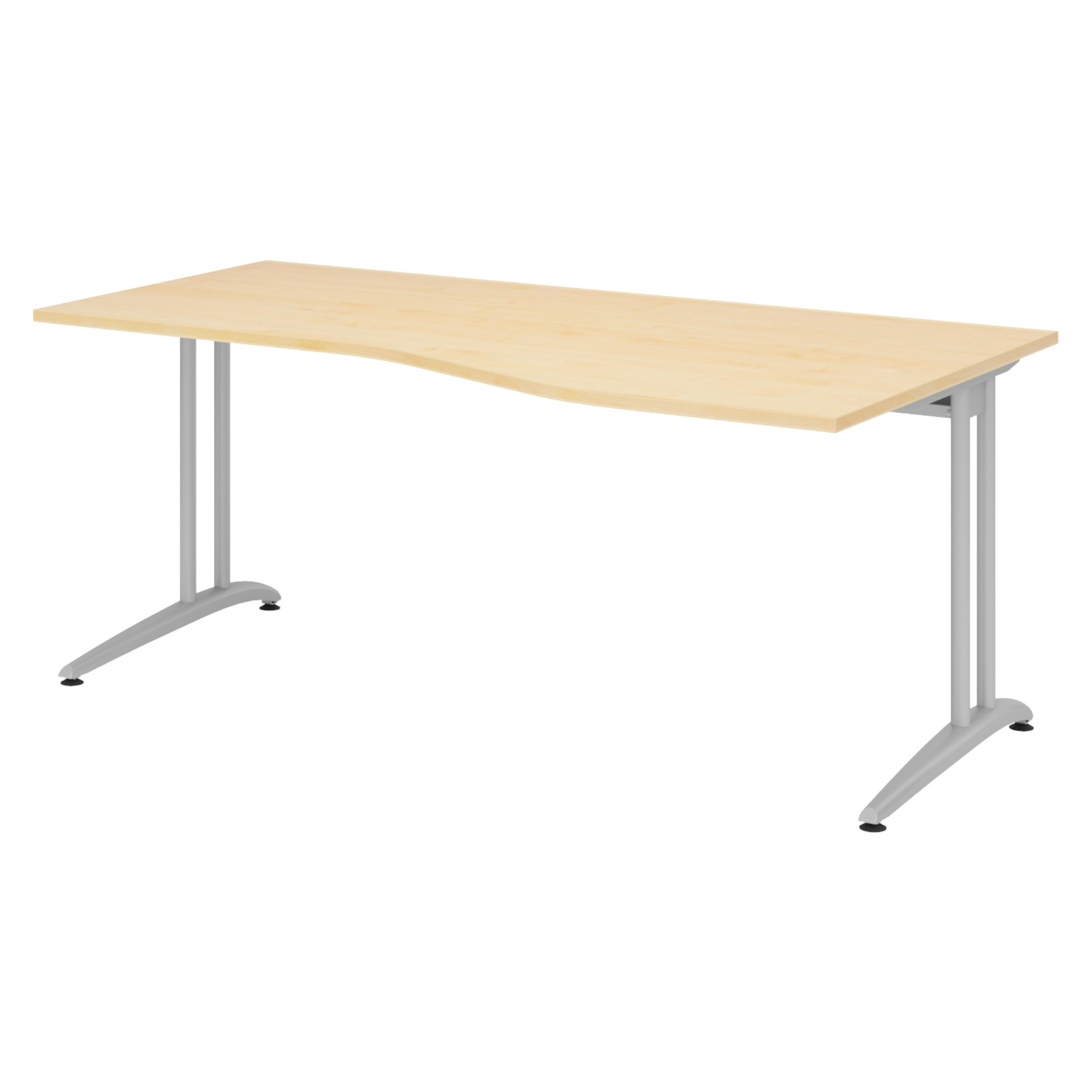 SCHREIBTISCH Serie-B 100/180/72 cm in Ahornfarben - Ahornfarben, Holzwerkstoff (100/180/72cm) - bümö