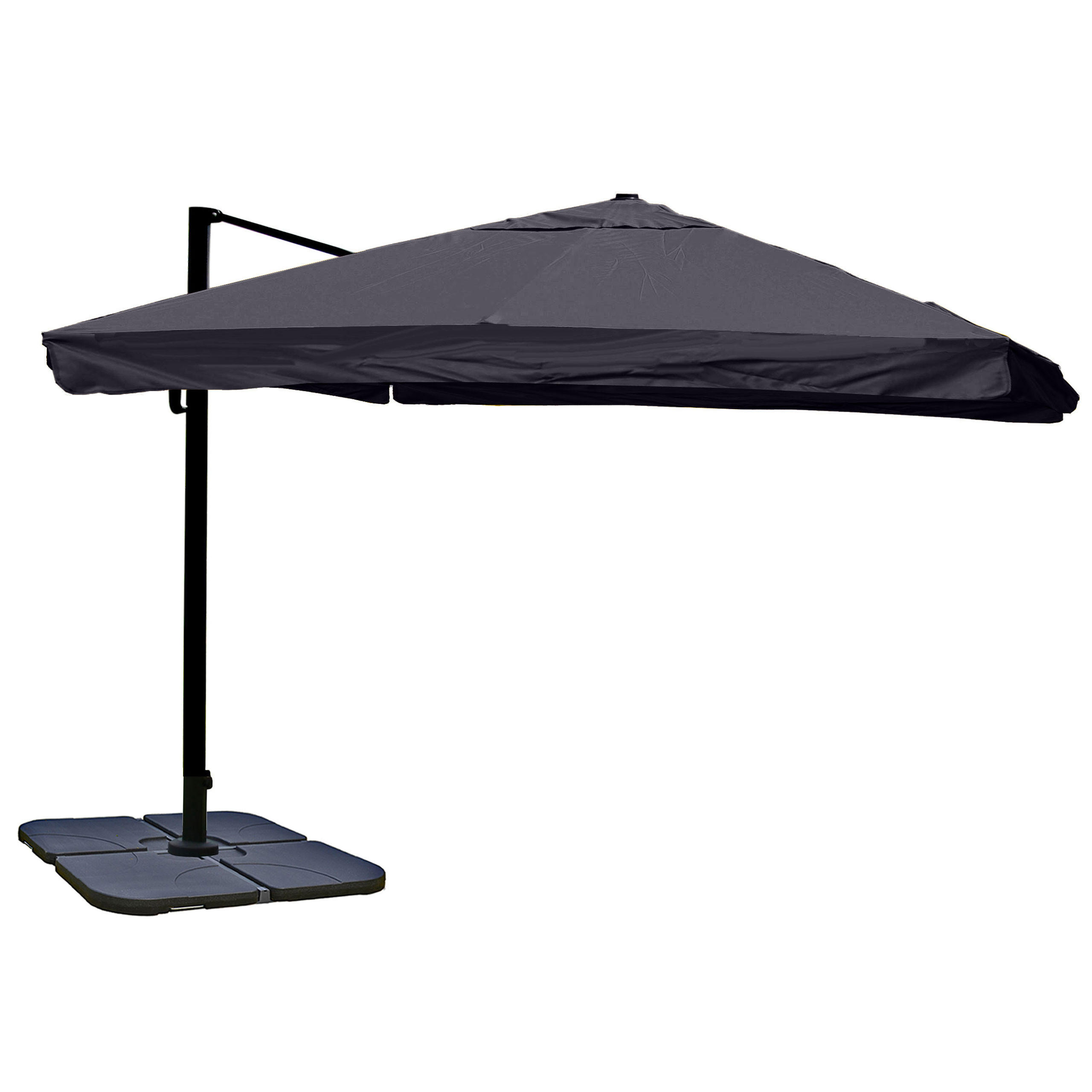 AMPELSCHIRM I Anthrazit 300/300 cm - Anthrazit, Textil (360/300cm) - MCW