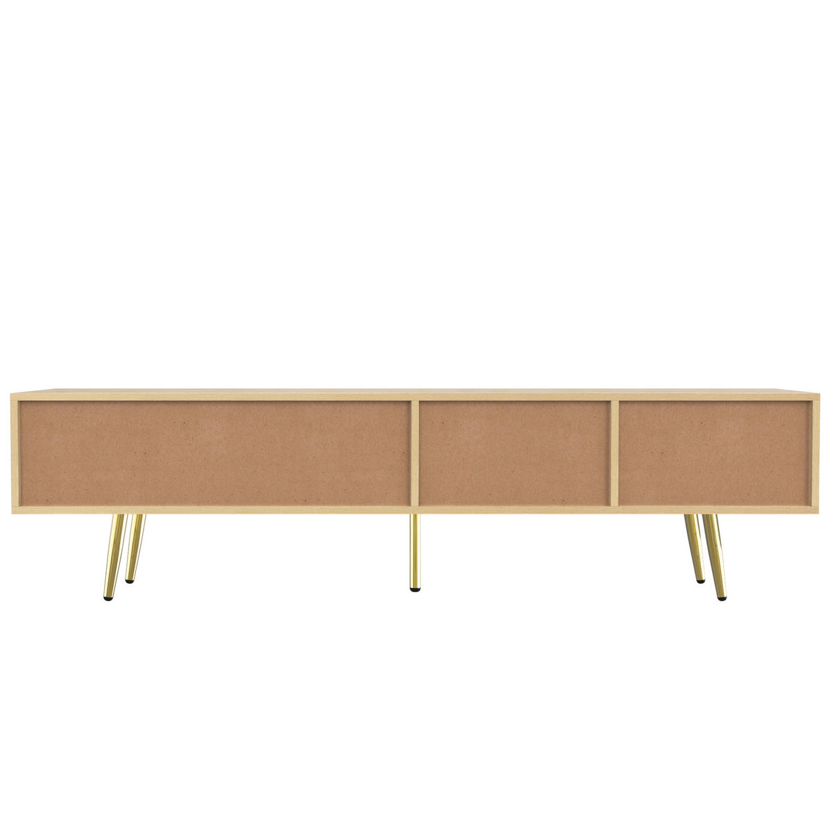TV-MÖBEL Holzfarbe 160/36/42 cm - Naturfarben, Holzwerkstoff (160/42/36cm) - PANGIVO