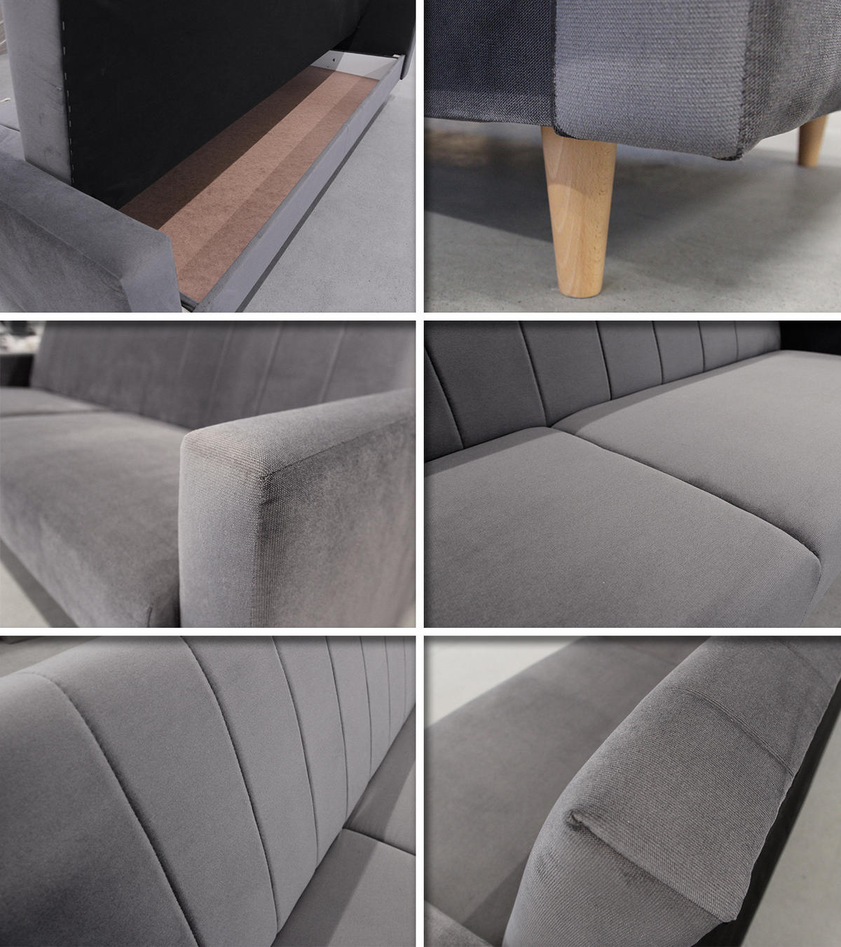 SCHLAFSOFA Sara - Beige, Holz/Textil (214/86/90cm) - Sofnet