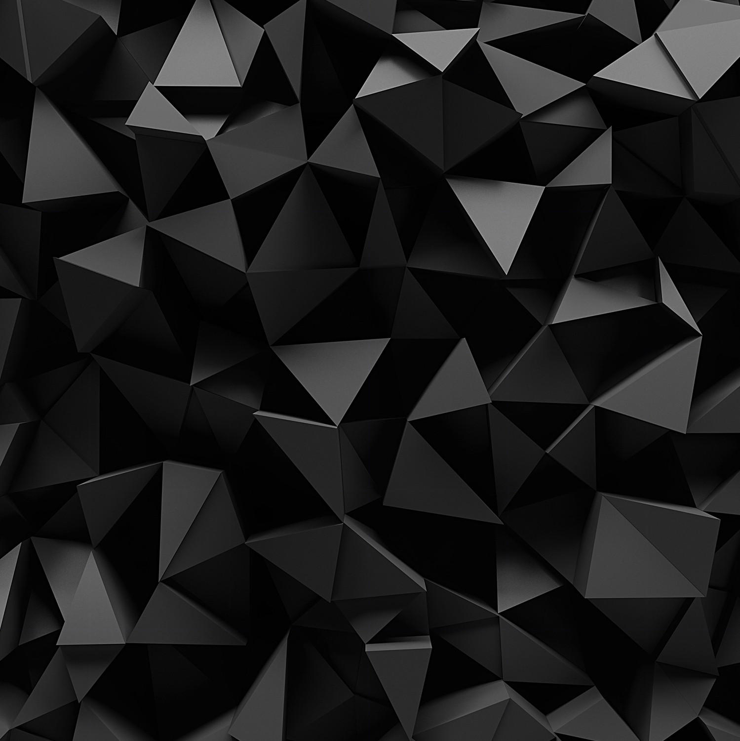 VERDUNKELUNGSROLLO 100x100 cm Schwarzes Origami - Schwarz, Textil (100/100cm) - TULUP