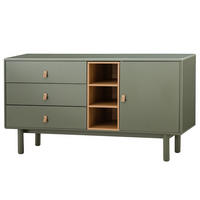 SIDEBOARD - 140 CM - Olivgrün, Holzwerkstoff (140/75/40cm) - home24