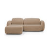ECKSOFA OLIO L-Form Schlaffunktion mit Bettkasten, lose Rückenkissen, freistehend, LINKS 174x248 cm Cappuccino - Cappuccino, Holz/Textil (174/248cm) - DomoHome