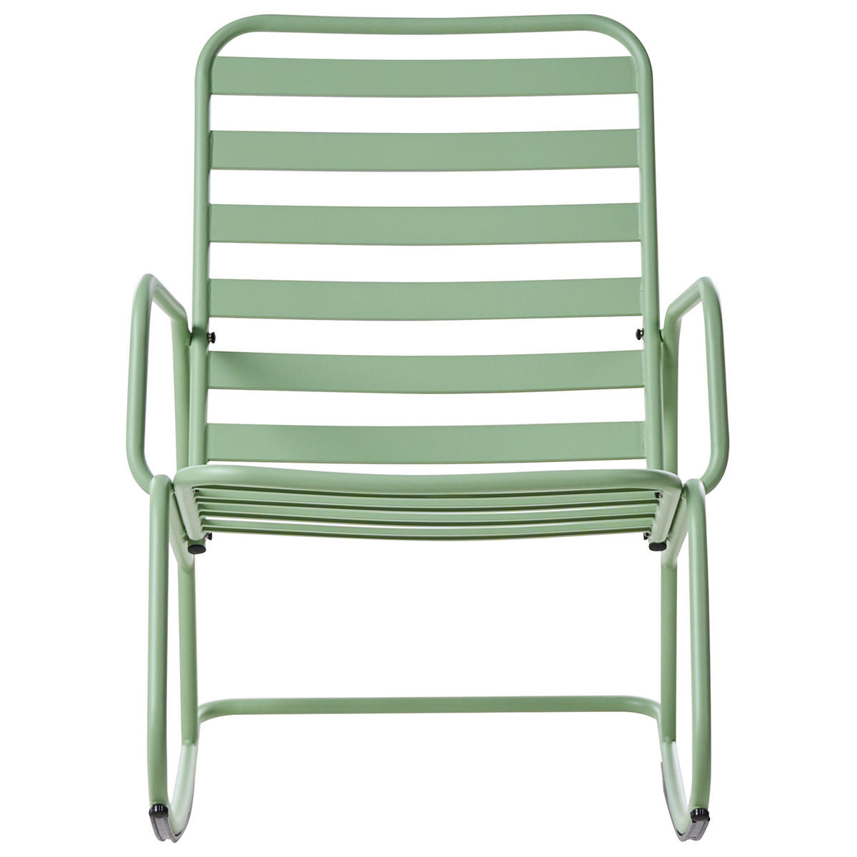 GARTEN-SCHAUKELSTUHL Grün Turi - Grün, Metall (66/92/96cm) - Beliani