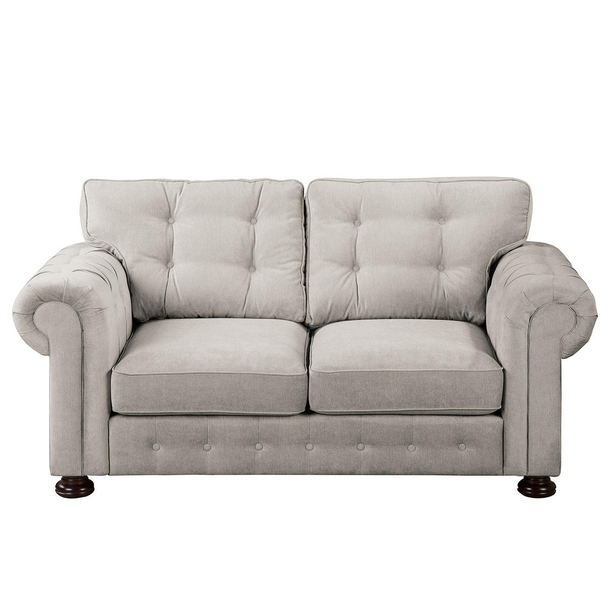 2-SITZER SOFA - Microfaser - Dunkelgrau, Textil (190/93/100cm) - home24