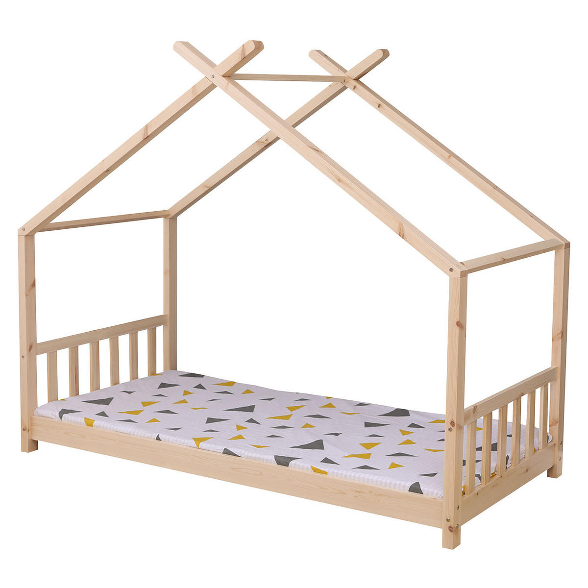 KINDERBETT Gaspard Holz 190/90 cm - Braun, Holz - Happy Garden