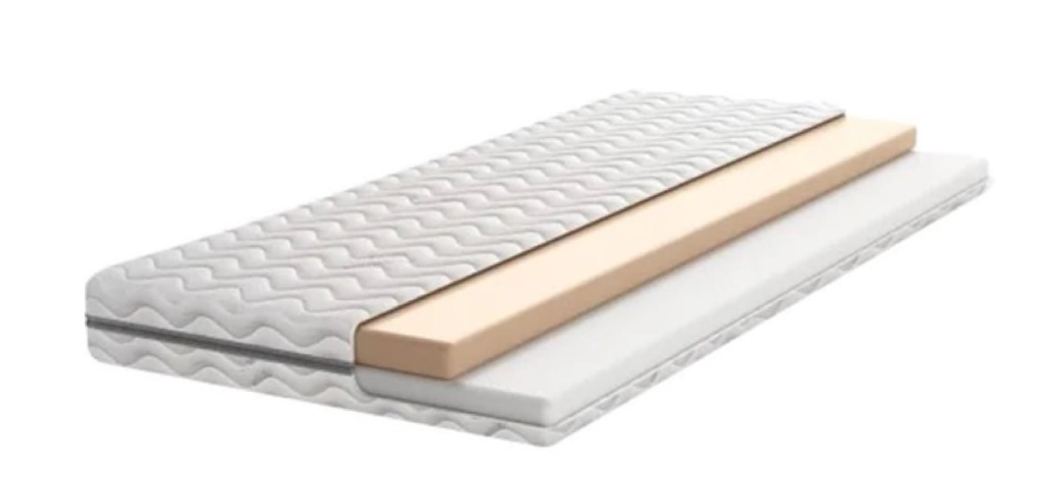 MATRATZE Weiß ecoPUR VISCO H3 14/15 cm 100x200 cm - Weiß, Textil (100/200cm) - Sepro Meble
