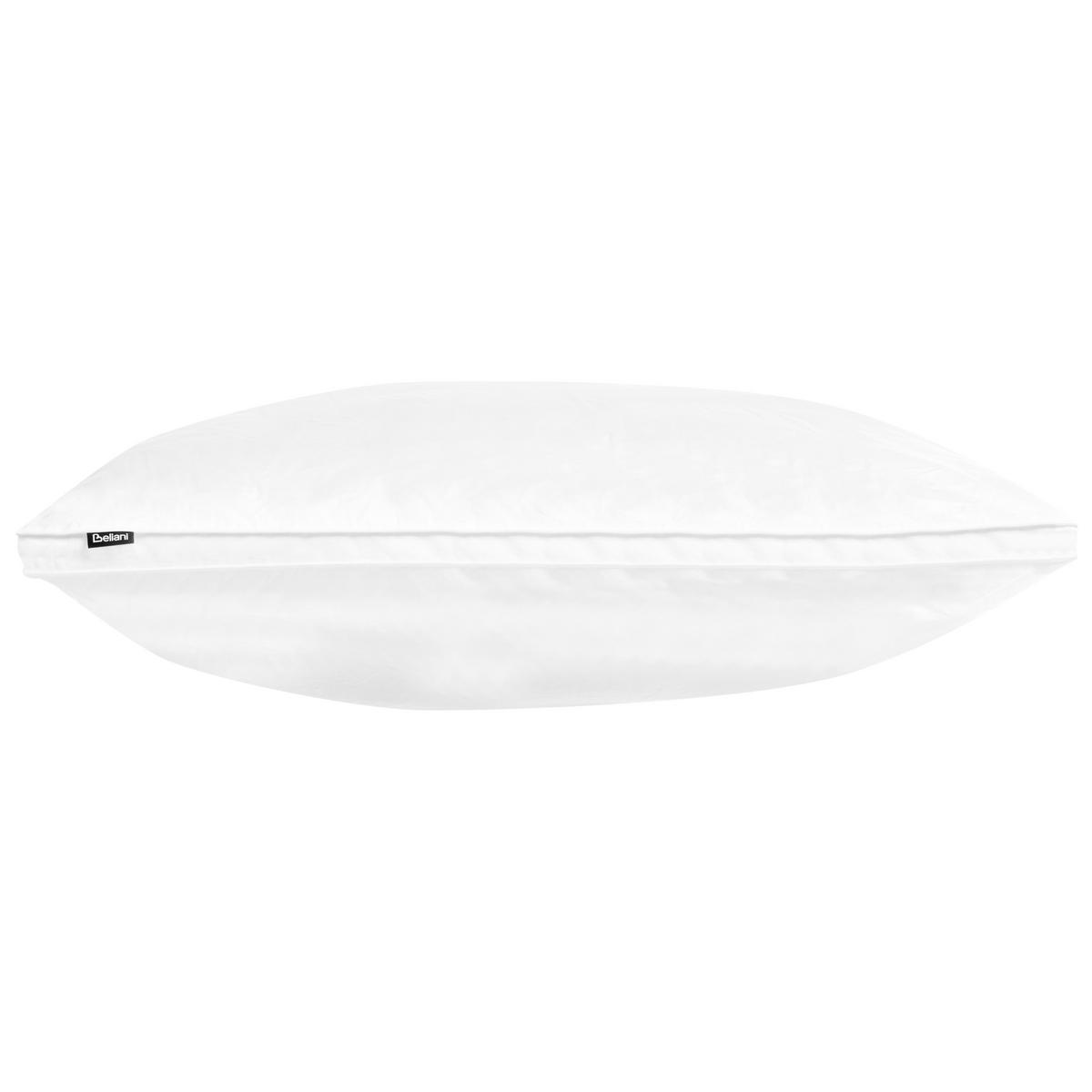KOPFKISSEN Weiß 80/80 cm Feldberg - Weiß, Naturmaterialen (80/80cm) - Beliani