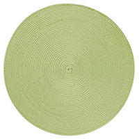 PLATZSET Polypro Pistazie rund ca. 35 cm Tischset - Hellgrün, Kunststoff (35cm) - TiborTex