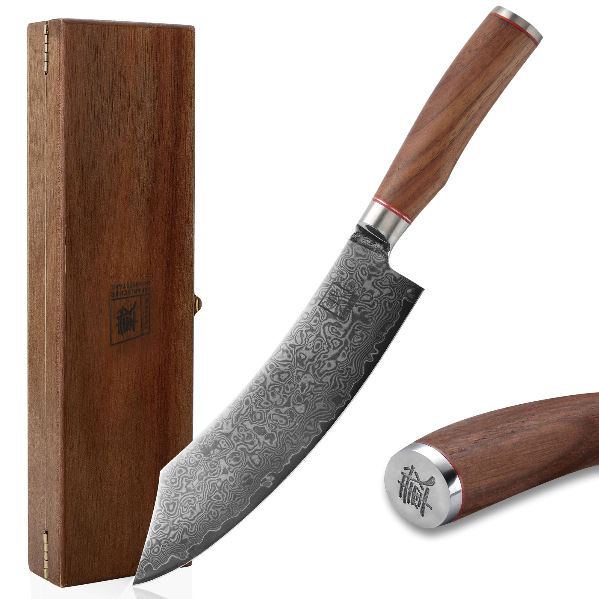 Zayiko Blockmesser Nussbaum 34 cm