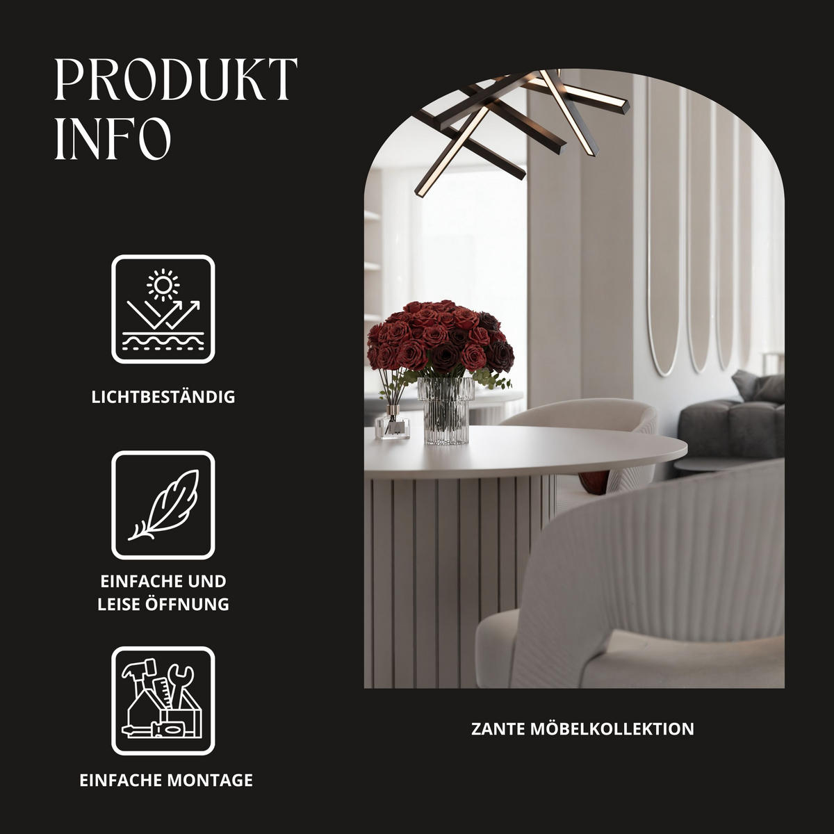 ESSTISCH rund mit geriffeltem Sockel, Cashmere - Creme, Holzwerkstoff (120/120/75cm) - Idohome