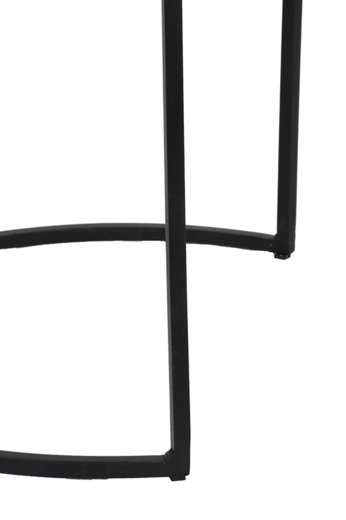 BEISTELLTISCH Rengo Bronze Ø49/52 cm 2er-Set - Bronzefarben, Metall (49/49/52cm) - Light & Living