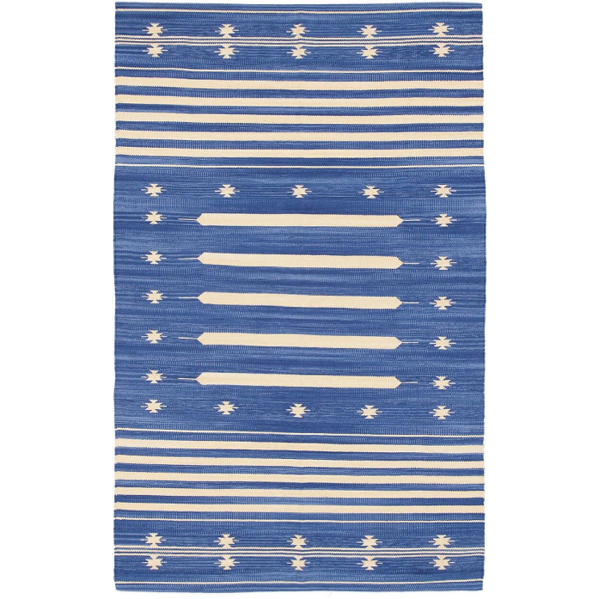 TEPPICH Moderner für Wohn- und Schlafzimmer PATIO Blau 140 x 200 cm - Blau, Naturmaterialien (140/200cm) - Novatrend