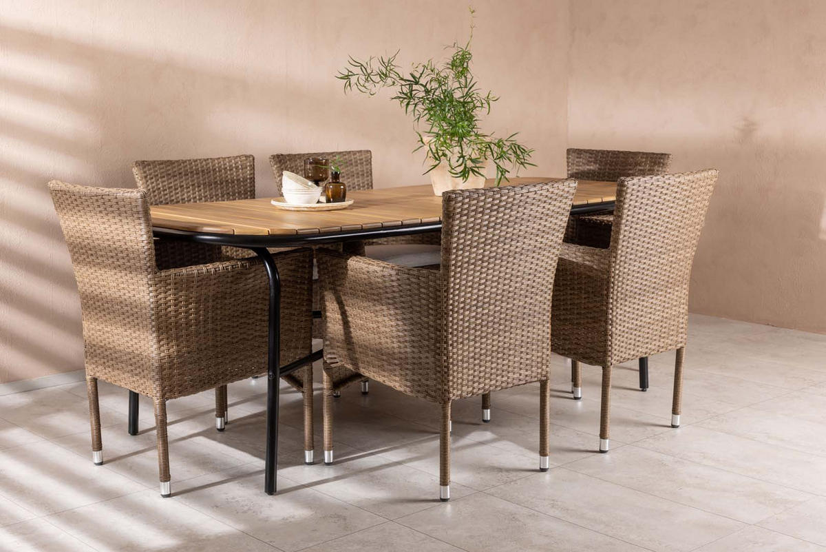 GARTENSET natur - Naturfarben, Holzwerkstoff - ebuy24