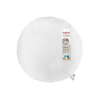 BODEN-/RUNDKISSEN Rund PublikUp gefüllt mit Schaumstoffflocken 100 cm Ø - Weiß, Naturmaterialien/Textil (100cm) - beties Heimtextil