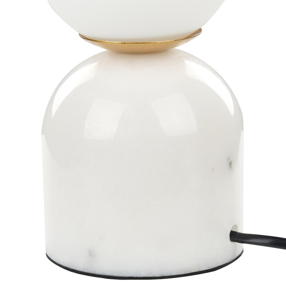 TISCHLAMPE Kiwi 10/10/21 cm - Weiß, Glas (10/10/21cm) - Beliani
