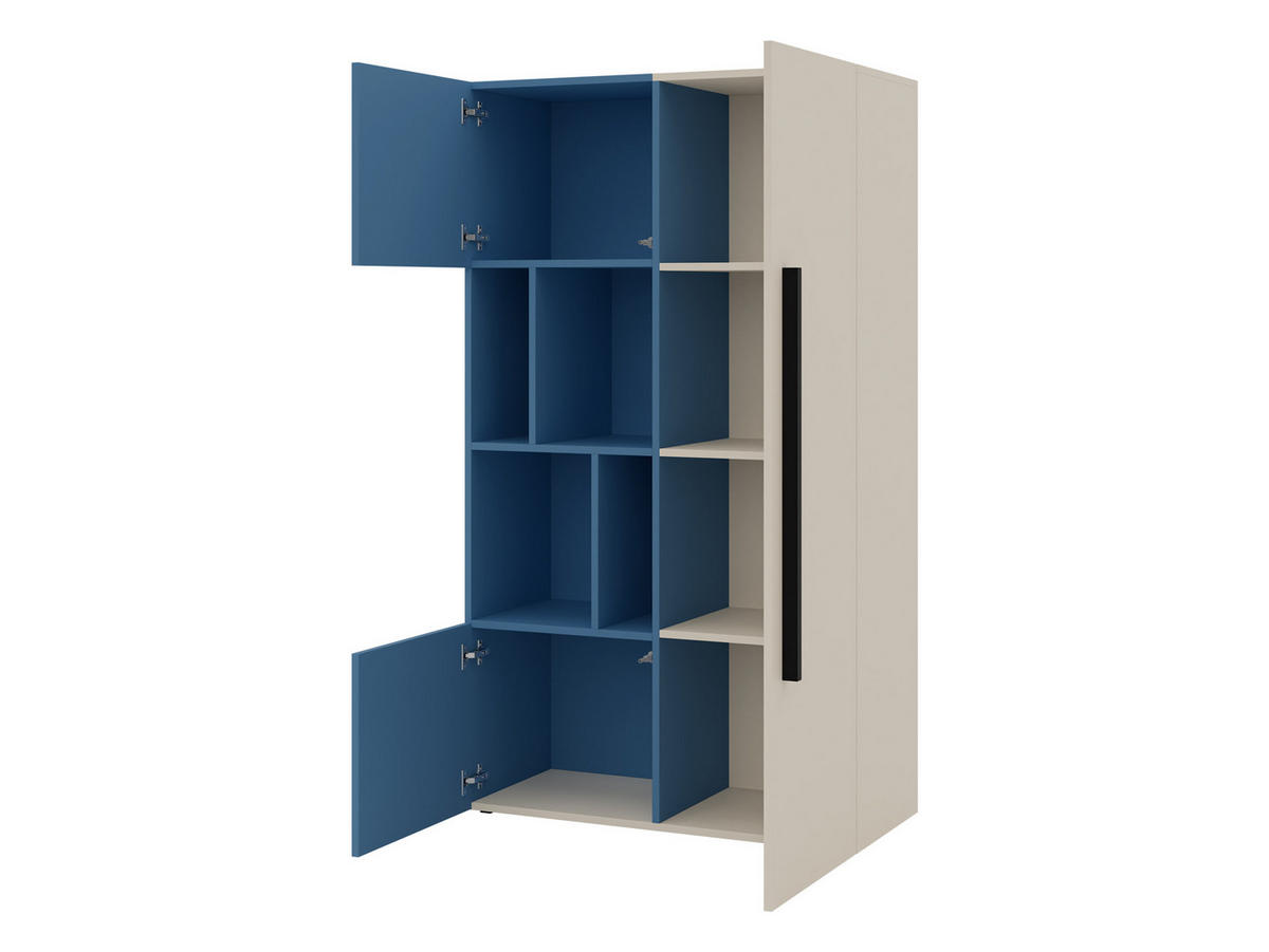 REGAL Lorin 3D LO05 - Kaschmir/Eichefarben, Holzwerkstoff (91/157/40cm) - MIRJAN24