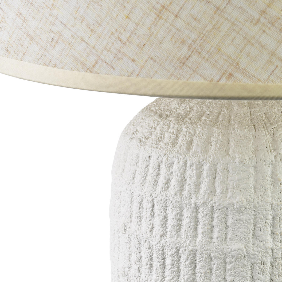 TISCHLAMPE Leti Grau 16/33/49 cm Keramik - Weiß, Keramik (16/33/49cm) - Mondex