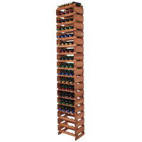 WEINREGAL VINOTECA FLEX PRO HxBxT 247x46x28cm 72 Flaschen auf 18 Ebenen Braun geölt - Braun, Holz (46/247/28cm) - PROREGAL