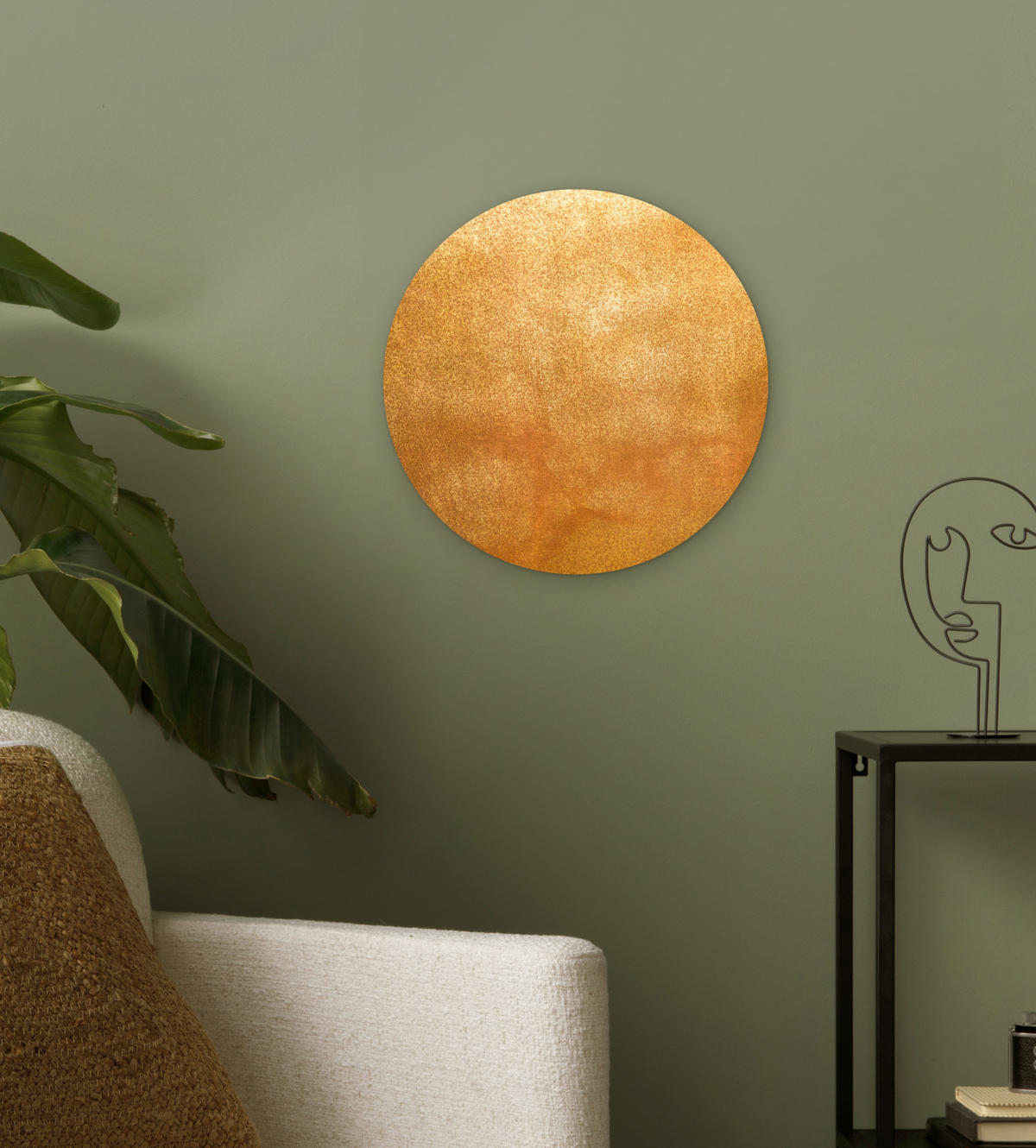WANDBILD Eisen - Rost - Gold - Metall - Luxus 30x30 cm - Goldfarben, Kunststoff (30/30cm) - MuchoWow
