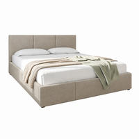 POLSTERBETT mit Stauraum 160x200 cm in Taupe - Taupe, Holzwerkstoff (100/200cm) - Home Collective