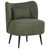 SESSEL BOUCLE Grün Otsby - Grün, Holz/Textil (60/76/55cm) - Beliani