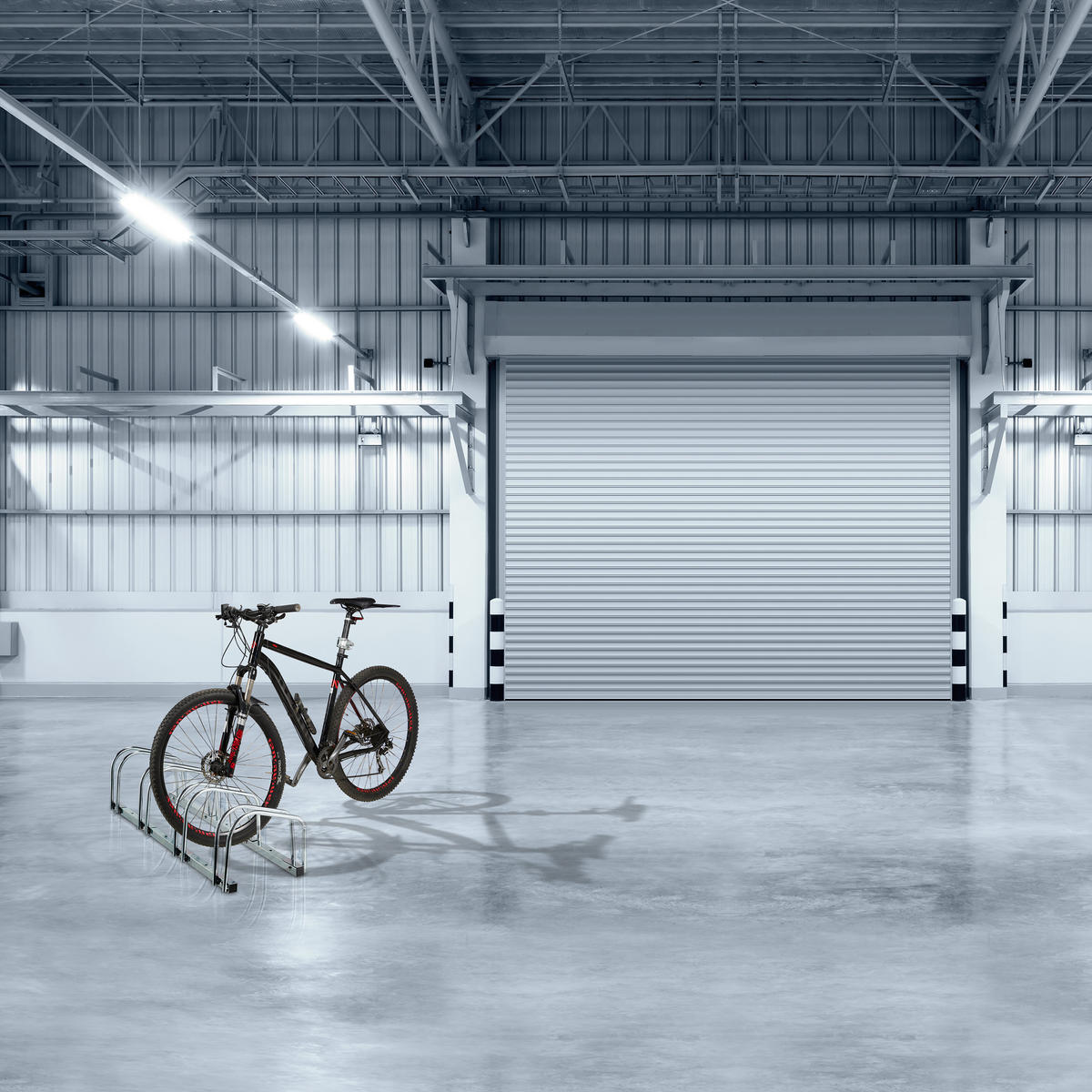 FAHRRADSTÄNDER Silber für 4 Fahrräder verzinkter Stahl - Silberfarben, Metall (100/27/33cm) - Relaxdays