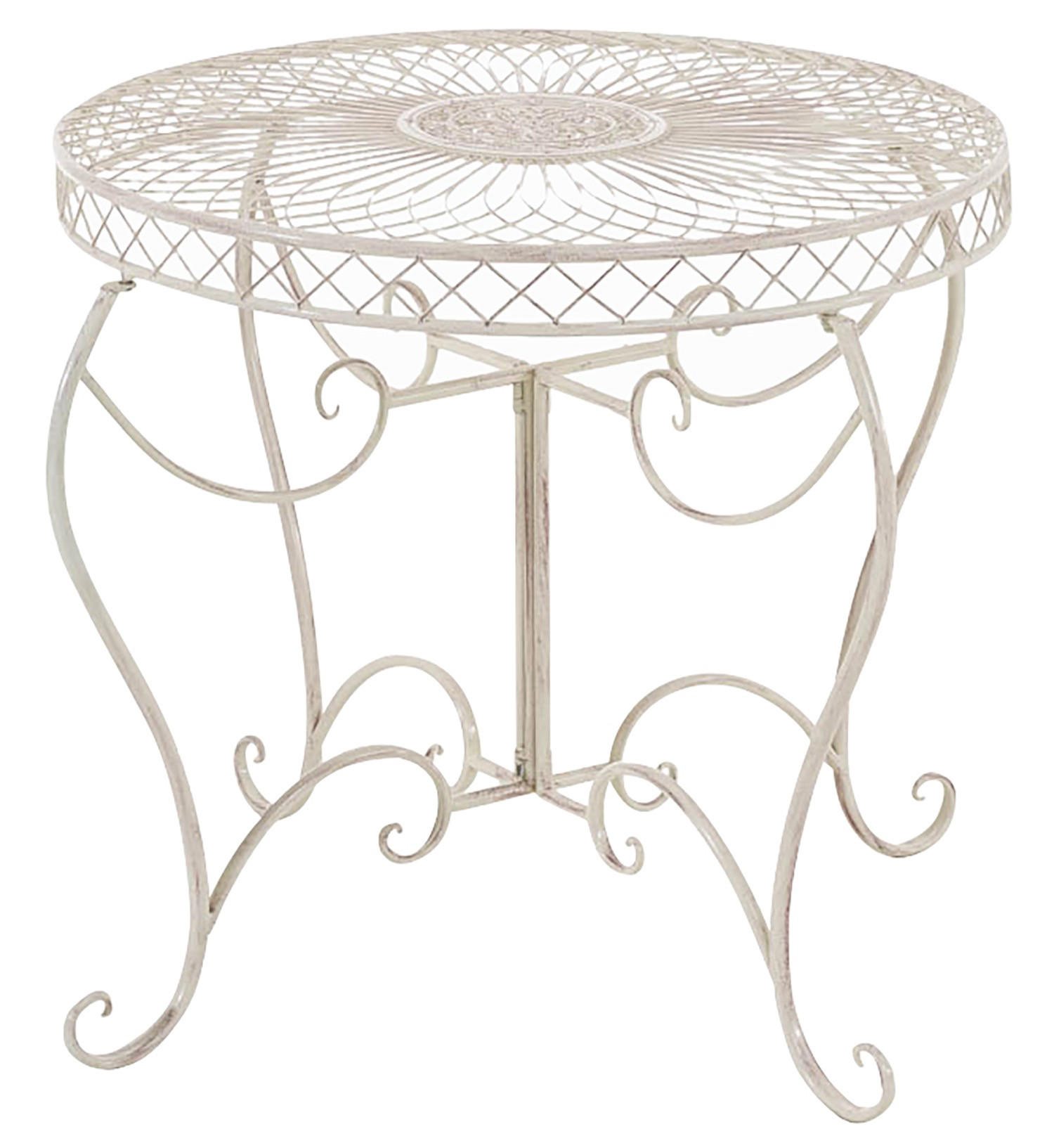 TPFGarden Gartentisch Natur 90x90x69 cm