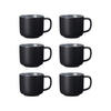 KAFFEETASSEN Jasper Schwarz 240 ml 6er Set - Schwarz, Keramik (0.24L) - Ritzenhoff Breker