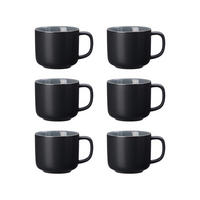 KAFFEETASSEN Jasper Schwarz 240 ml 6er Set - Schwarz, Keramik (0.24L) - Ritzenhoff Breker