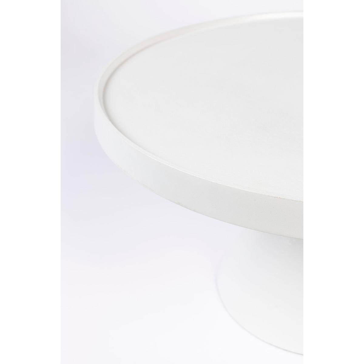 COUCHTISCH Floss Rund 60 cm Weiß - Weiß, Metall (60/60/33cm) - Zuiver