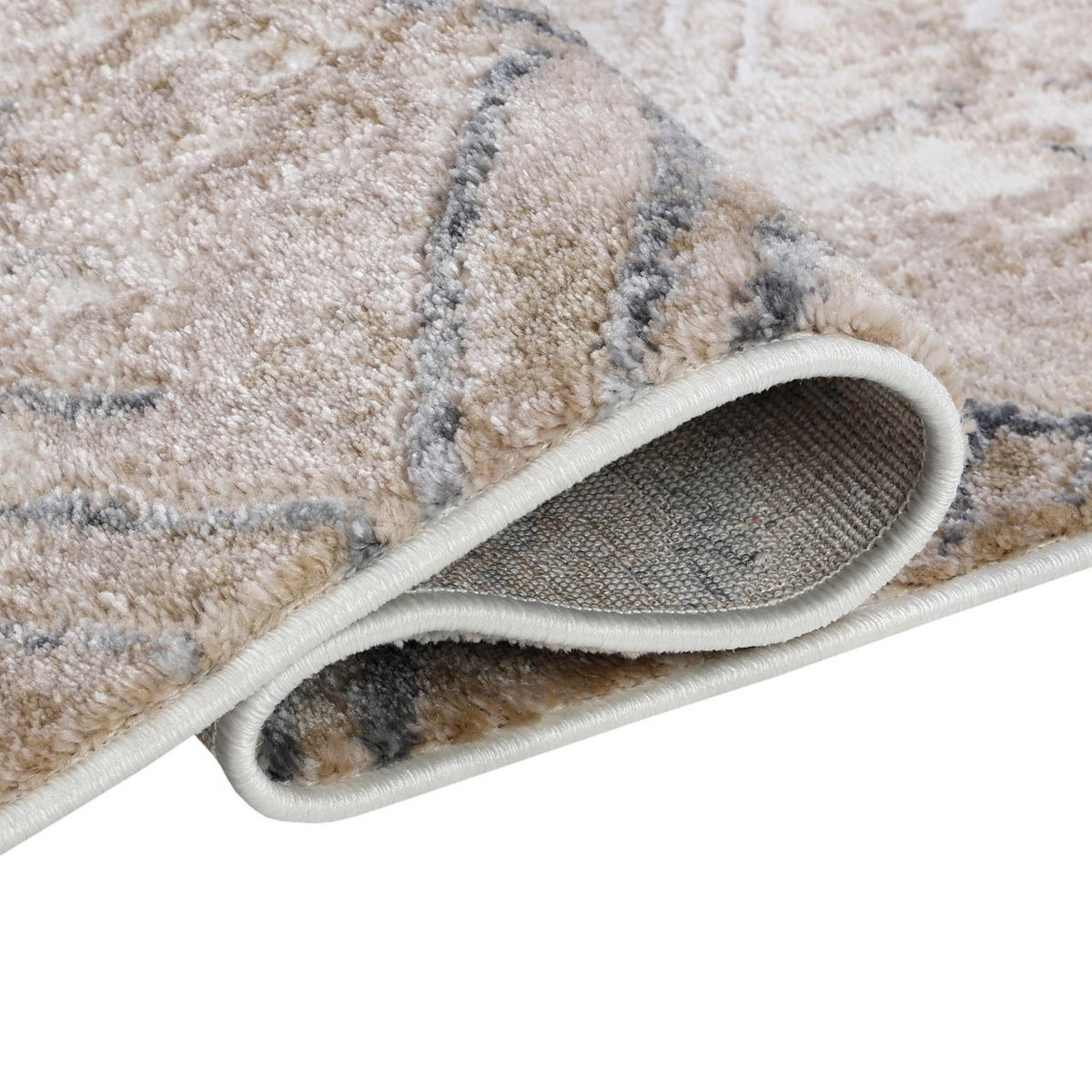 KOBEREC béžový hnedý krémový - 120 x 170 cm - svetlohnedá, textil (120/170cm) - Mazovia