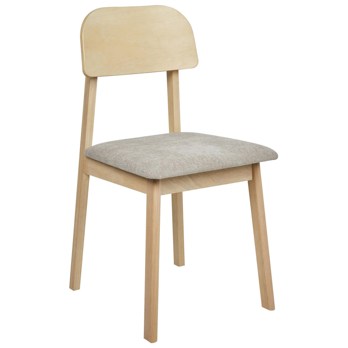 ESSZIMMERSTUHL 2er-Set Taupe Scandia - Taupe/Braun, Holz (40/82/46cm) - Beliani