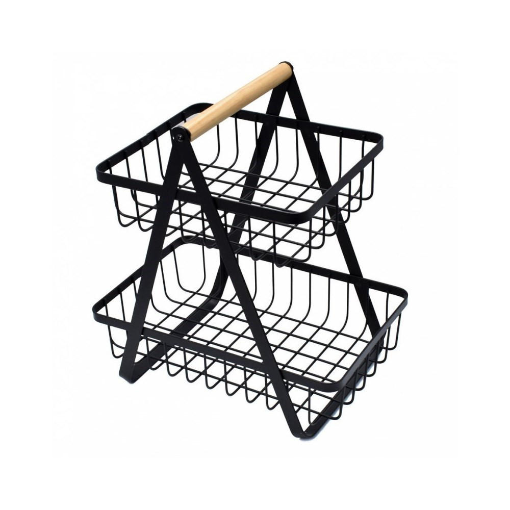 OBSTKORB Schwarz 17/17/29 cm 31703 - Schwarz, Metall (17/29cm) - Brunbeste