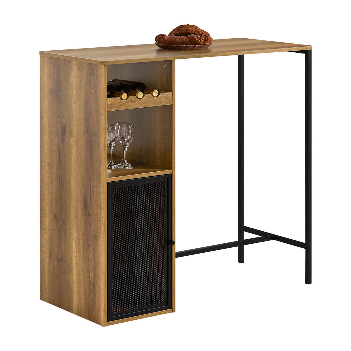 BARTISCH Vintage - Braun, Holzwerkstoff/Metall (110/105/50cm) - SoBuy