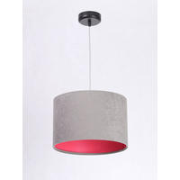 HÄNGELEUCHTE Grau 30/20 cm - Pink/Grau, Kunststoff (30/0.45/20cm) - ONZENO