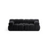 SOFA modular Bellis aus Boucle graphit 2 Sitzplätze - Graphitfarben, Textil (94/70/188cm) - Micadoni