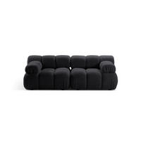 SOFA modular Bellis aus Boucle graphit 2 Sitzplätze - Graphitfarben, Textil (94/70/188cm) - Micadoni