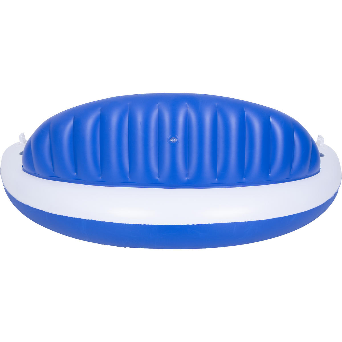 LUFTMATRATZE Wasserliege 207 x 105 x 71cm mit Rückenlehne Getränkehalter - Blau/Weiß, Kunststoff (207/105/71cm) - Avenli