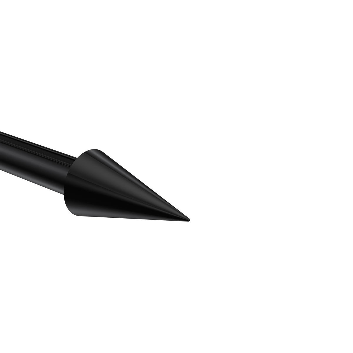 ENDSTÜCKE FÜR GARDINENSTANGEN 20 mm Ø, Savio Schwarz, Packung 2 Stück - Schwarz, Metall (6/3.4/3.4cm) - INTERDECO