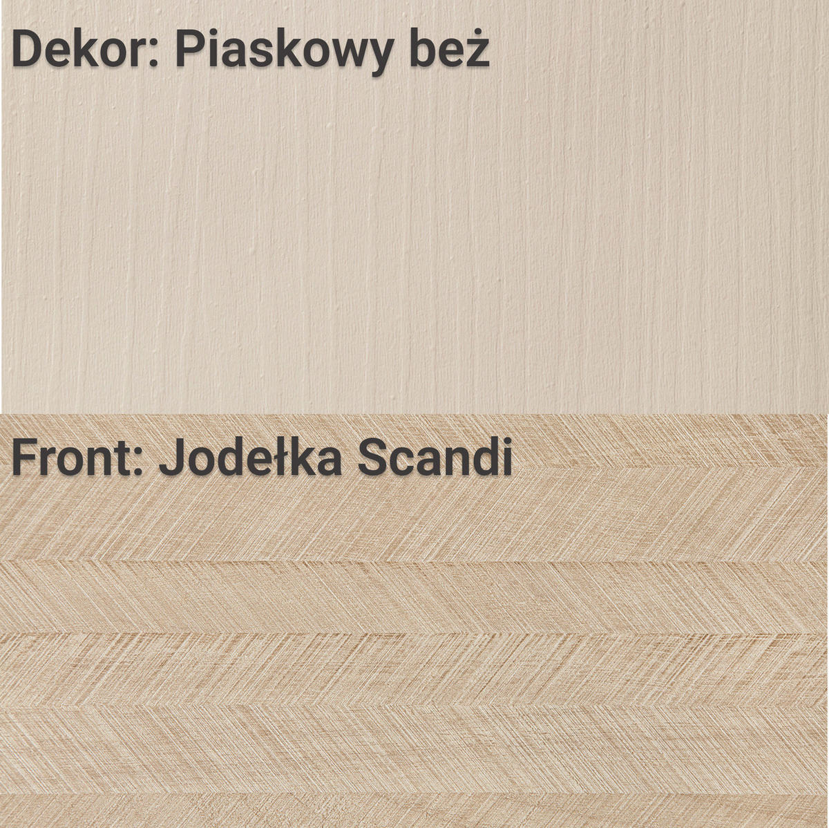 KOMMODE Silva 106 cm in Sandbeige + Scandi-Fischgrätmuster mit Schubladen - Beige/Goldfarben, Holz/Holzwerkstoff (106/81/38cm) - Ravio