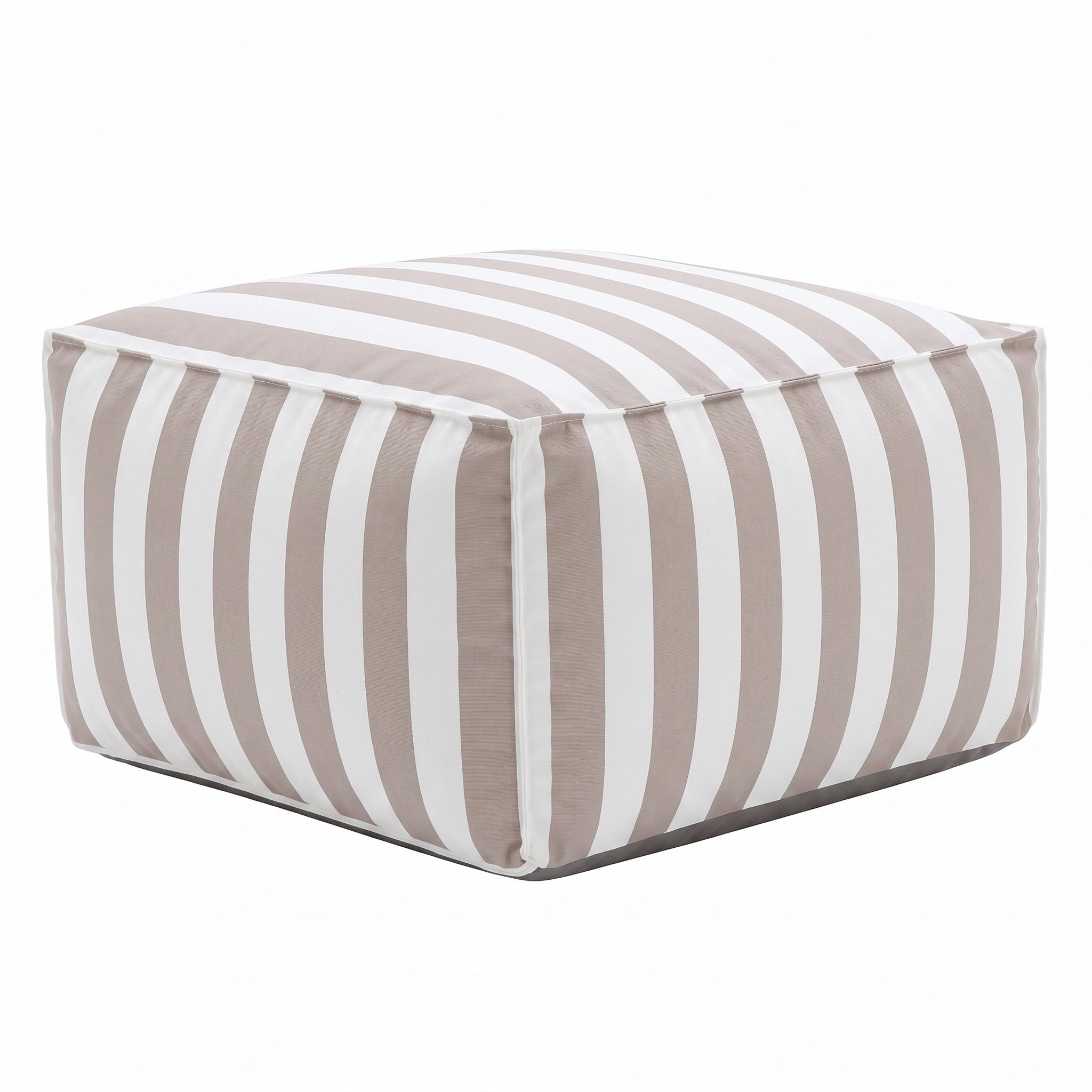 OUTDOOR Pouf Sitzsack SOFT für Garten & Terrasse, Beige - Beige, Textil (70/40/70cm) - Muffo