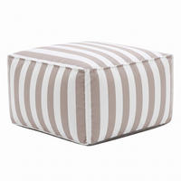 OUTDOOR Pouf Sitzsack SOFT für Garten & Terrasse, Beige - Beige, Textil (70/40/70cm) - Muffo
