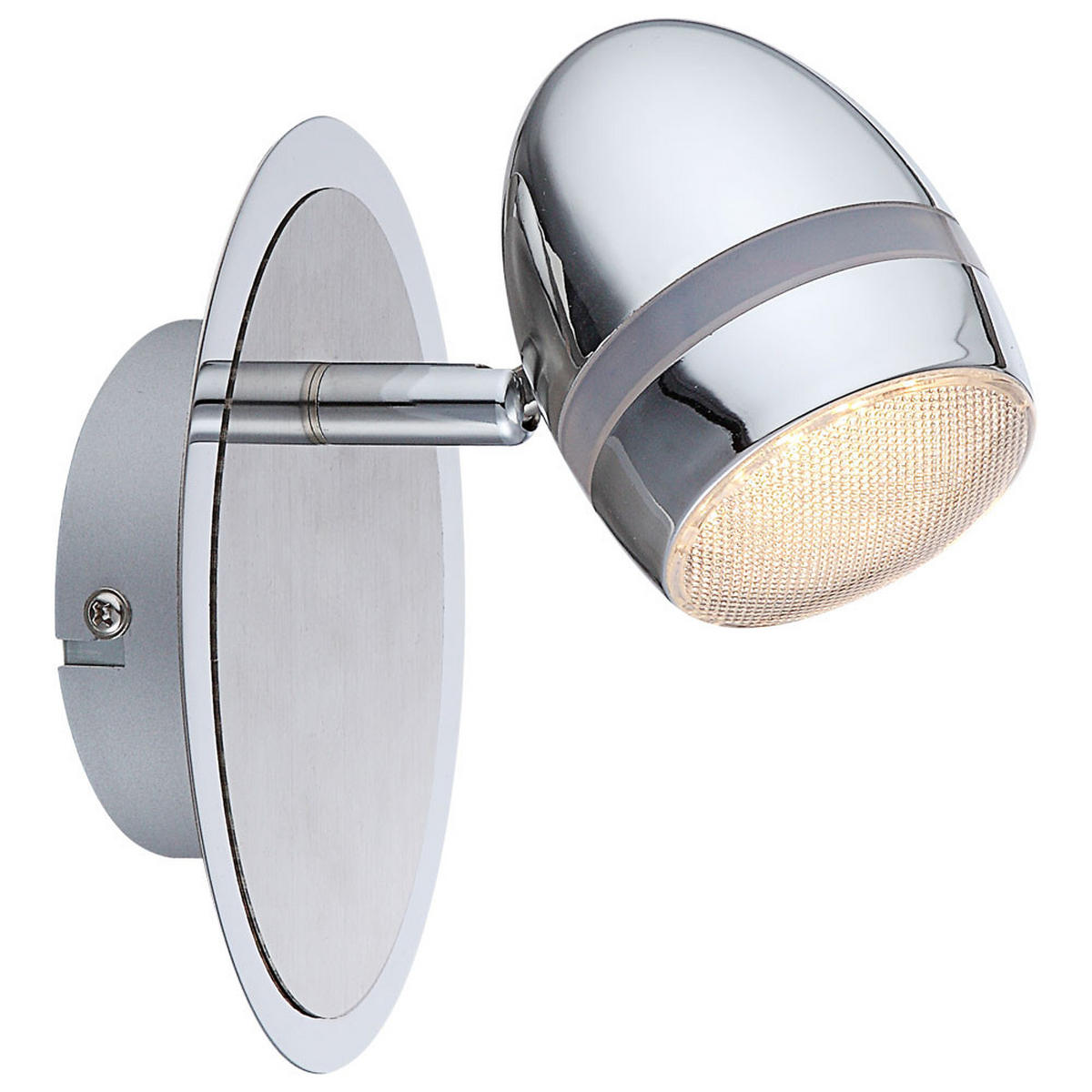 LED WANDLEUCHTE STARLIGHT Silber matt - Silberfarben, Metall (9/15/14cm) - Globo Lighting