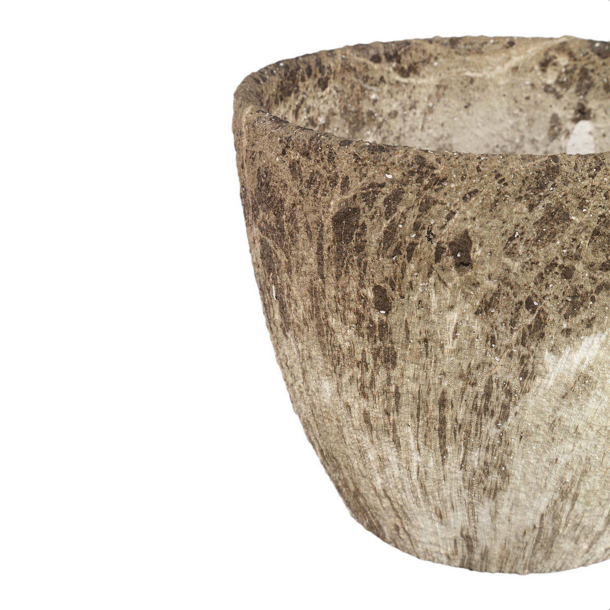 TOPF Miah Braun 25/25/21cm 3er-Set - Braun, Keramik (21cm) - PTMD Collection