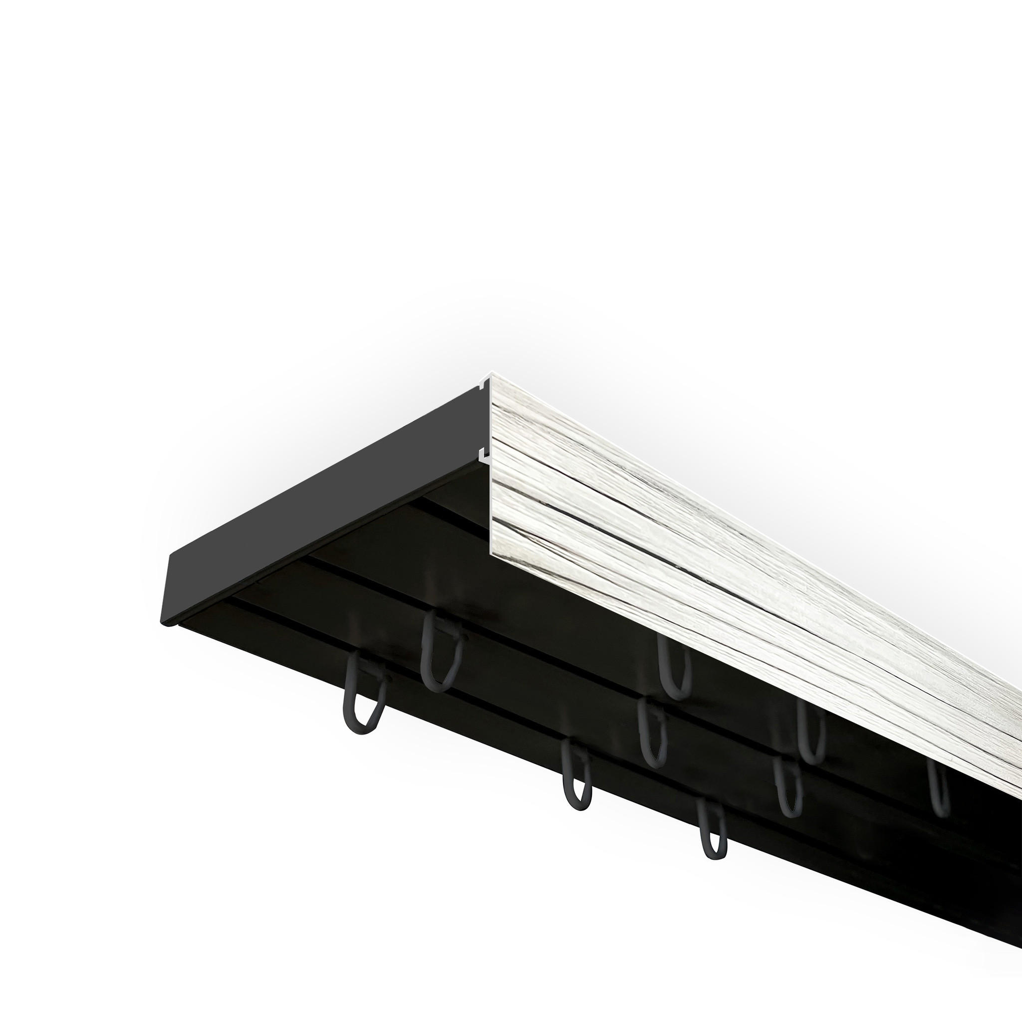SN Deco Vorhangschiene Esche 4.7x1.7x580 cm
